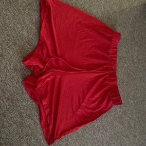 Plan red shorts barley worn